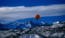 Winter adventure: hot-air ballooning in Colorado