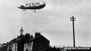 Walter Willson's advertising campaign would have been a real eye-opener. This picture was taken above Tudhoe Village.