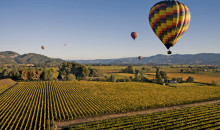 Hot air balloon hits power pole near Napa