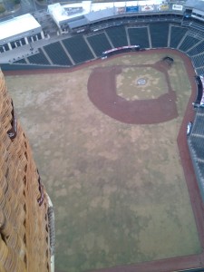 Floating over Dell Diamond