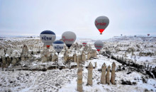 Hot Air Balloon In Cappadocia, Turkey