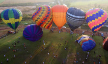 Up up and away at the Chiang Mai Balloon Festival