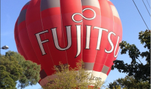 Hot air balloon lands in front yard of Hawthorn home