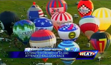 Balloons filled the Kentucky sky Saturday morning