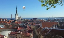 Unique balloon ride over the city of Tallinn