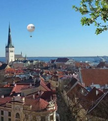 Unique balloon ride over the city of Tallinn